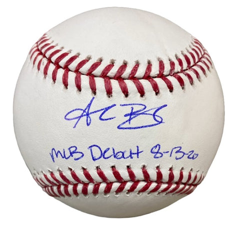 Alec Bohm Autographed "MLB Debut 8/13/20" Baseball