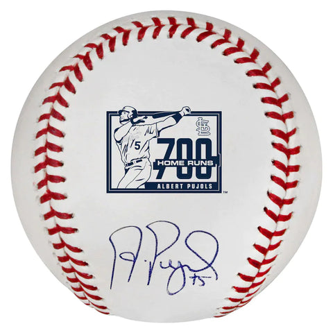 Albert Pujols Autographed 700 HR Logo Baseball