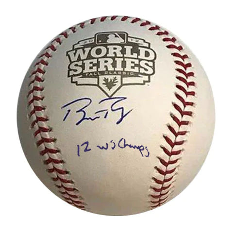 Buster Posey Autographed "14 WS Champs" 2014 WS Logo Baseball