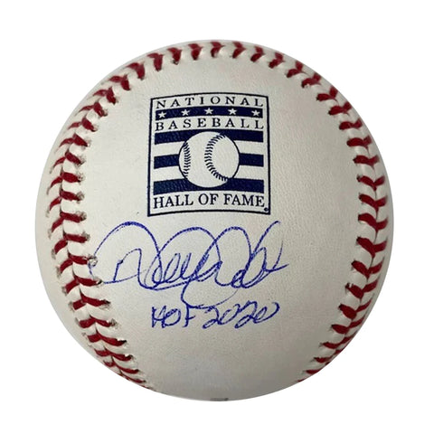 Derek Jeter Autographed Hall of Fame Logo Baseball with HOF 2020 Inscription