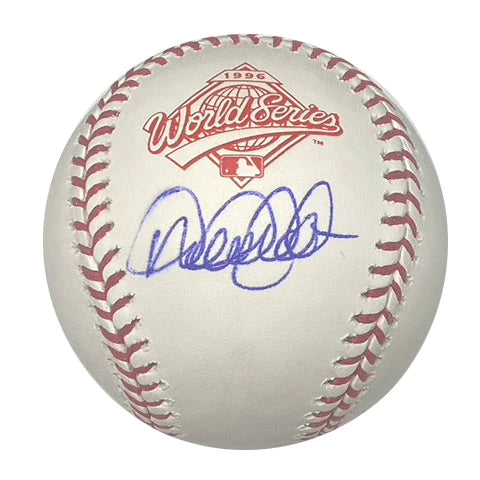 Derek Jeter Autographed 1996 World Series Logo Baseball
