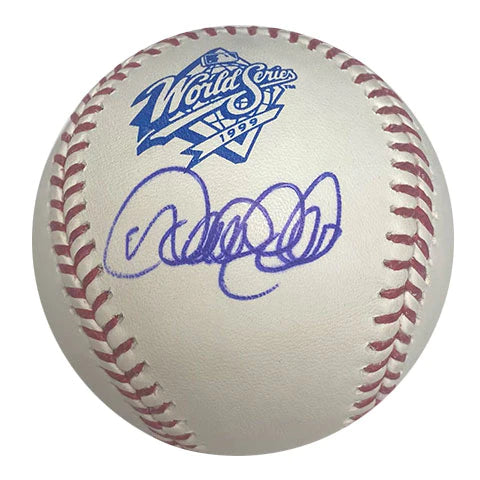 Derek Jeter Autographed 1999 World Series Logo Baseball