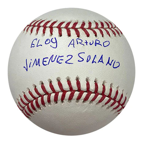 Eloy Arturo Jimenez Solano (Full Name) Autographed ROML Ball