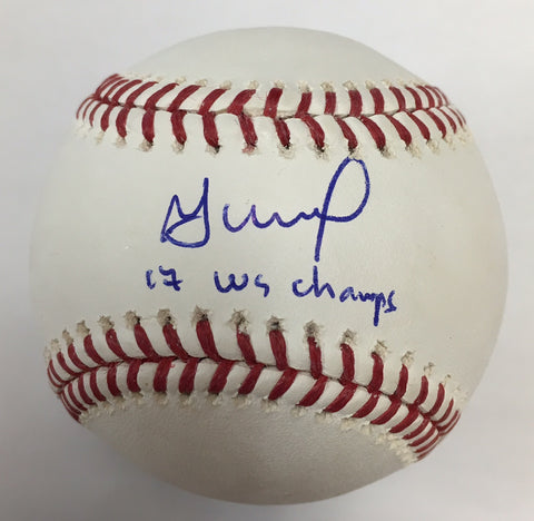 Jose Altuve Autographed "17 WS Champs" Baseball