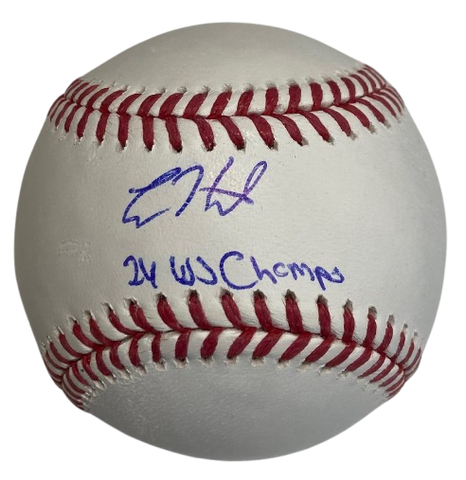 Kiké Hernandez Autographed "24 WS Champs" Baseball