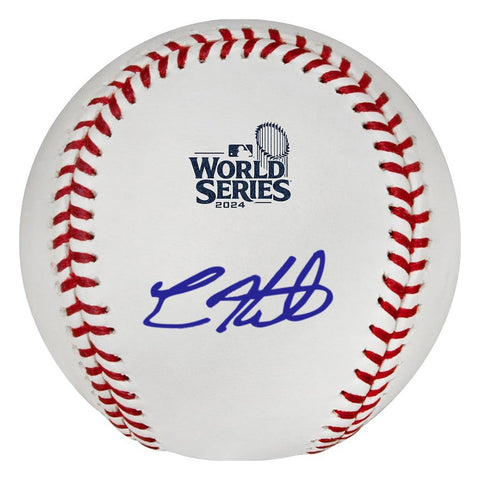 Kiké Hernandez Autographed 2024 WS Logo Baseball - Presale