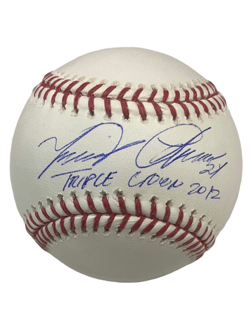 Miguel Cabrera Autographed "Triple Crown 2012" Baseball
