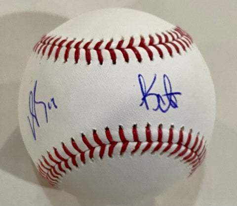 Patrick Bailey & Kyle Harrison Dual Autographed Baseball