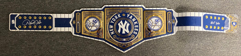 Derek Jeter Autographed "HOF 2020" New York Yankees WWE Championship Title Belt