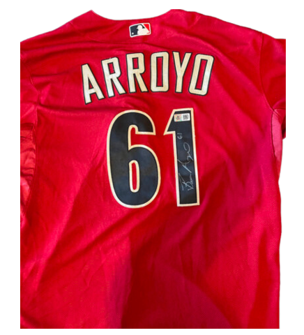 MLB Autographed Jerseys Legends Memorabilia Collection bronson arroyo bronson arroyo