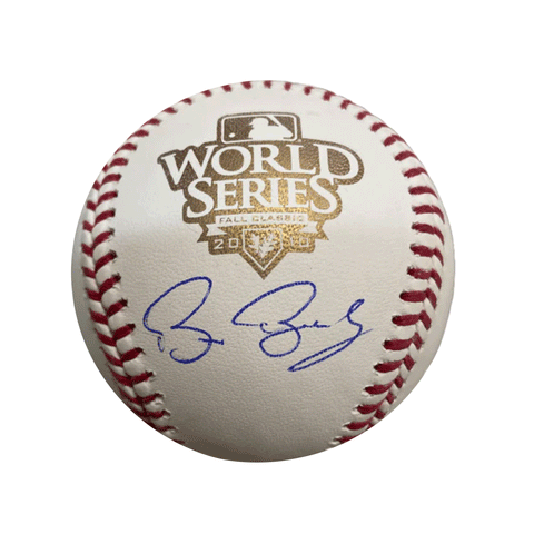 Bruce Bochy Autographed 2010 World Series Logo Baseball