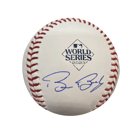 Bruce Bochy Autographed 2023 World Series Logo Baseball