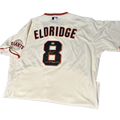Bryce Eldridge Autographed "2023 1st Round Pick" Cream San Francisco Giants Authentic Jersey