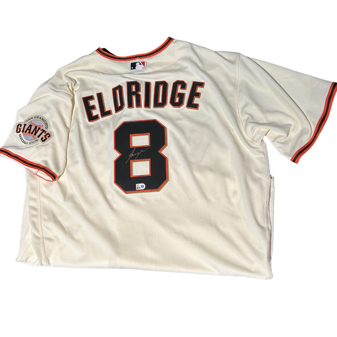 Bryce Eldridge Autographed Cream San Francisco Giants Authentic Jersey