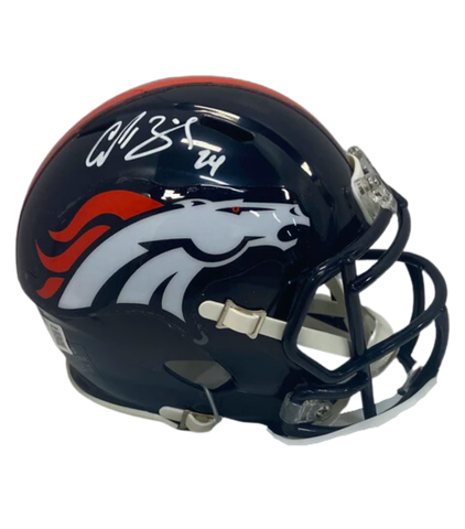 Champ Bailey Autographed Broncos Mini Football Helmet