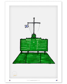 Wrigley Field Ink Sketch Limited Edition Art Print