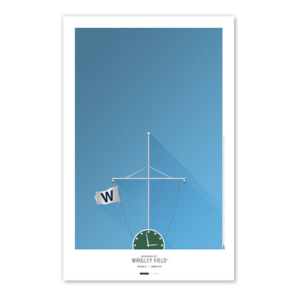 C Minimalist Wrigley Field Art Print