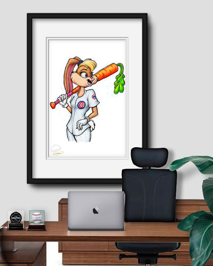 Lola Bunny x MLB Cubs Art Print