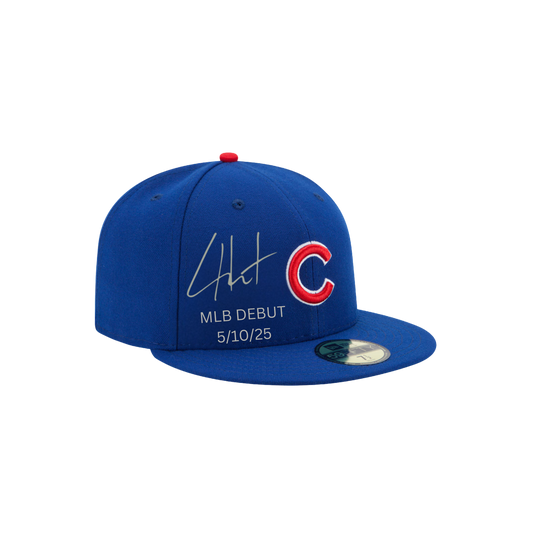 Cade Horton Chicago Cubs Autographed "MLB DEBUT 5/10/25" Hat - (PRESALE)