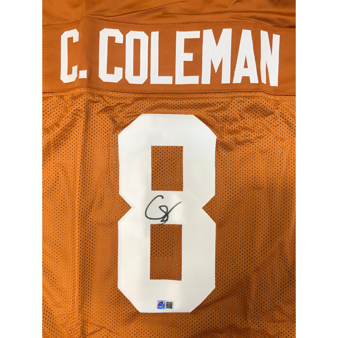Cam Coleman Autographed Orange Custom Jersey