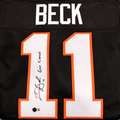 Carson Beck Autographed Go Canes Black Custom Jersey