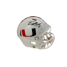 Carson Beck Autographed Miami Hurricanes White Replica Helmet