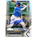 Carter Jensen Autographed 1st Bowman Chrome Rookie Card - (PRESALE)