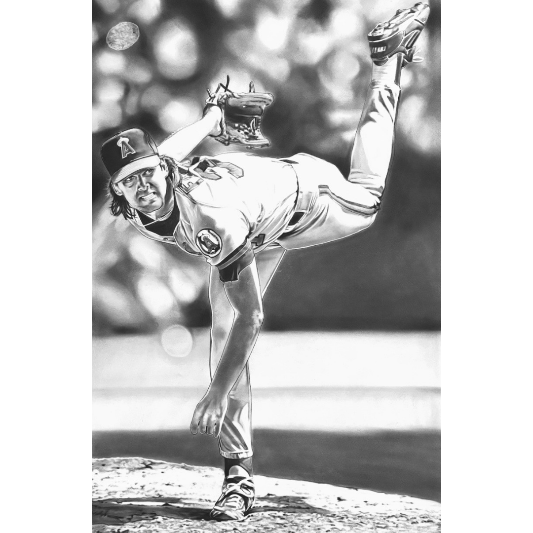 Chuck Finley 24" Canvas Print - Artwork By Hobrecht Art