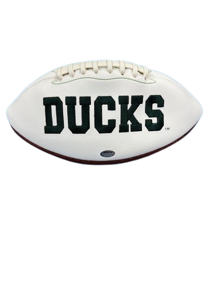 Dan Fouts Autographed Oregon Ducks White Panel Football