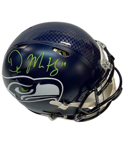 DK Metcalf Autographed Seattle Seahawks Navy Authentic Helmet