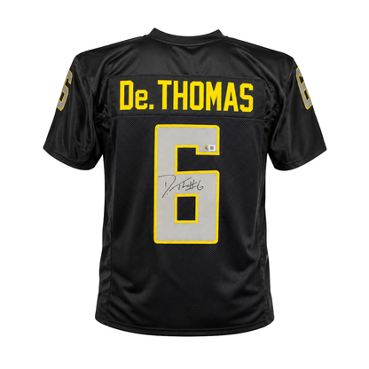 DeAnthony Thomas Autographed Black Custom Jersey