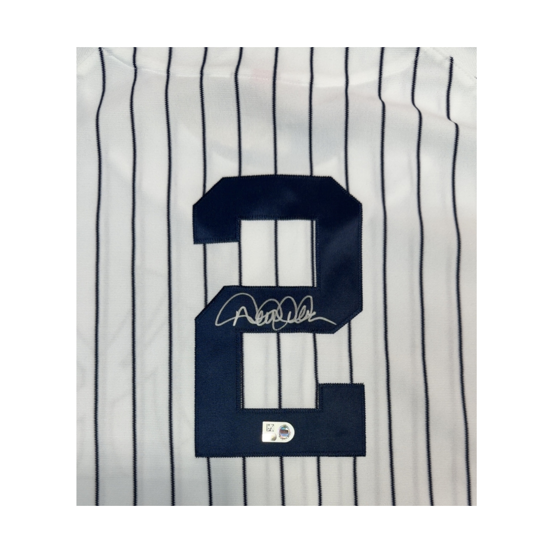 Derek Jeter Autographed 1996 WS Patch Mitchell & Ness Authentic Jersey