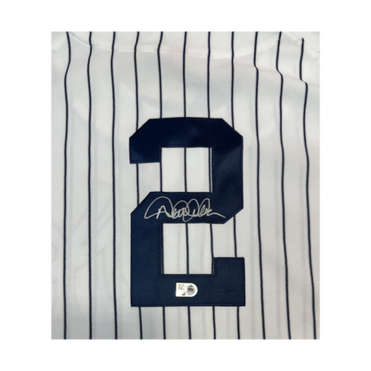 Derek Jeter Autographed 1996 WS Patch Mitchell & Ness Authentic Jersey