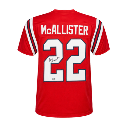 Deuce McAllister Autographed Red Custom Jersey