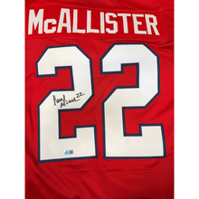Deuce McAllister Autographed Red Custom Jersey