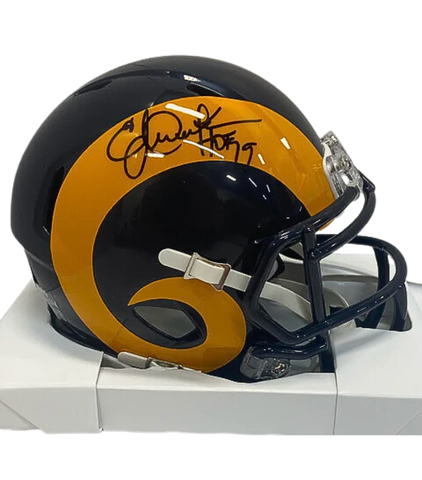 Eric Dickerson Autographed "HOF 99" Rams Mini Football Helmet