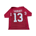Elijah Sarratt Autographed "Go Hoosiers!" Crimson Custom Jersey