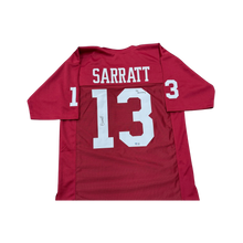 Elijah Sarratt Autographed "Go Hoosiers!" Crimson Custom Jersey