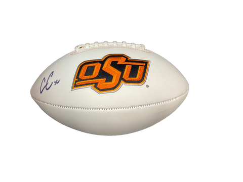 Chris Carson Autographed Oklahoma State Football