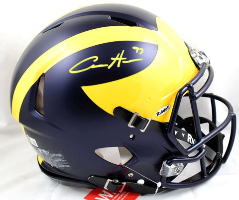 Aidan Hutchinson Autographed Michigan Full-Size Replica Helmet