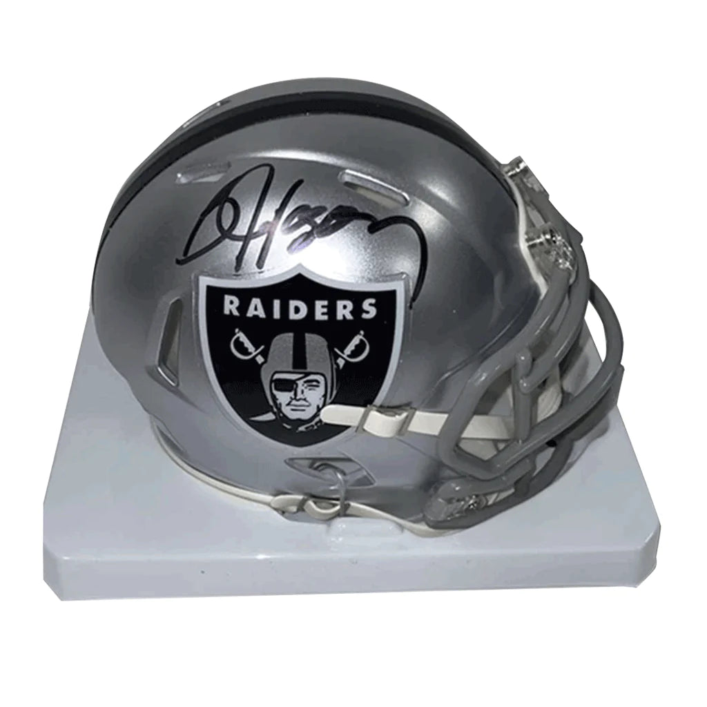 Oakland Raiders mini cheapest helmet signed