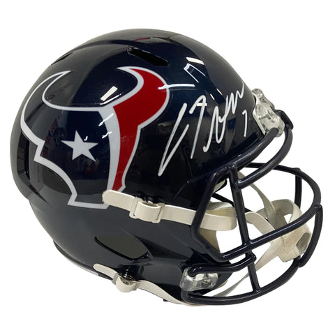 C.J. Stroud Autographed Houston Texans Riddell Speed Authentic Helmet
