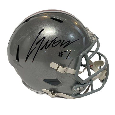 C.J. Stroud Autographed Ohio State Full Size Replica Helmet