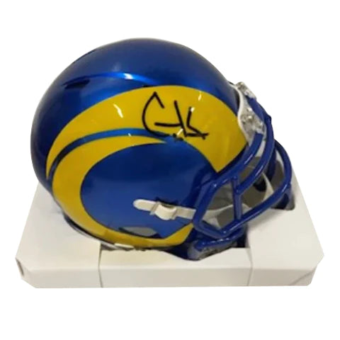 Cooper Kupp Autographed Rams Mini Football Helmet