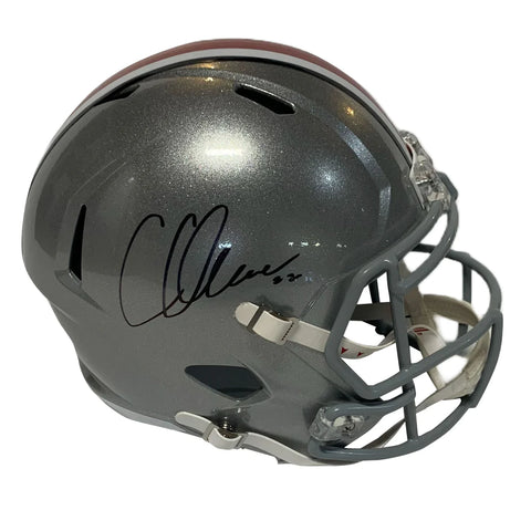 Chris Olave Autographed Ohio State Full Size Replica Helmet