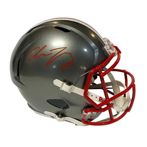 Chase Young Autographed Ohio State Flash Replica Football Helmet