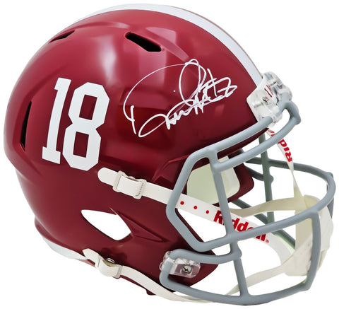 Derrick Henry Autographed Alabama Full-Size Replica Helmet