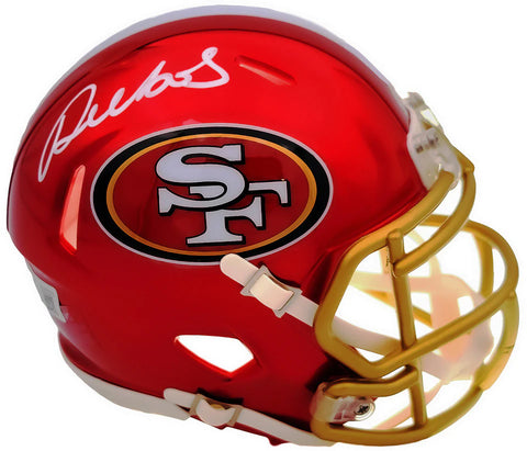 Deebo Samuel Autographed 49ers Flash Red Speed Mini Helmet Beckett BAS