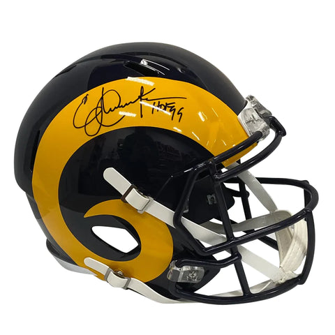 Eric Dickerson Autographed Rams "HOF 99" Replica Helmet