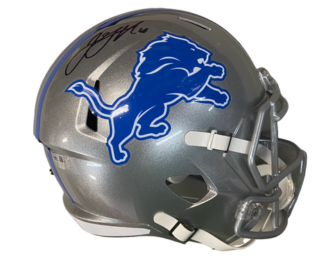 Jared Goff Autographed Detroit Lions Full-Size Replica Football Helmet